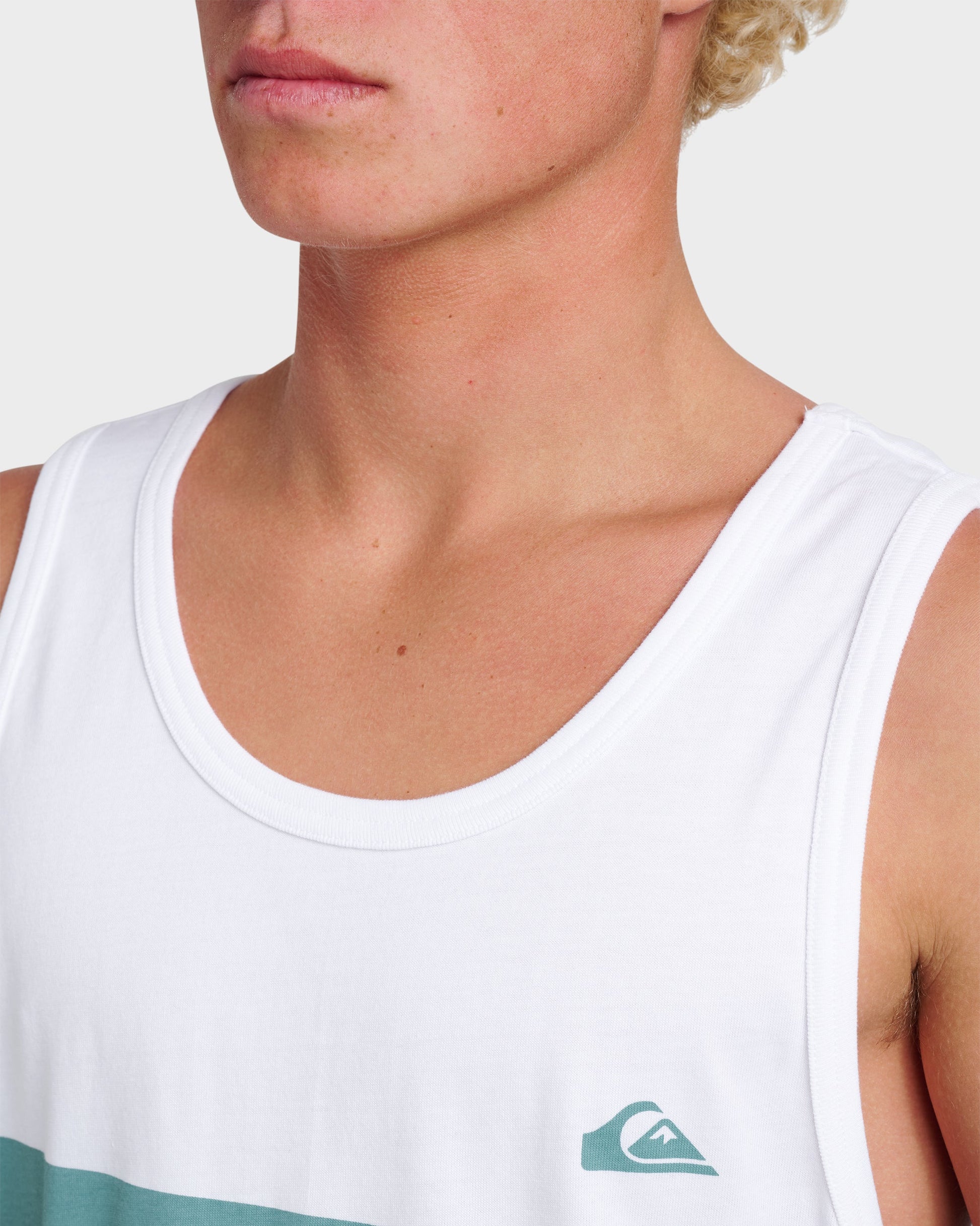 Quick Silver Og Stripe Tank - White