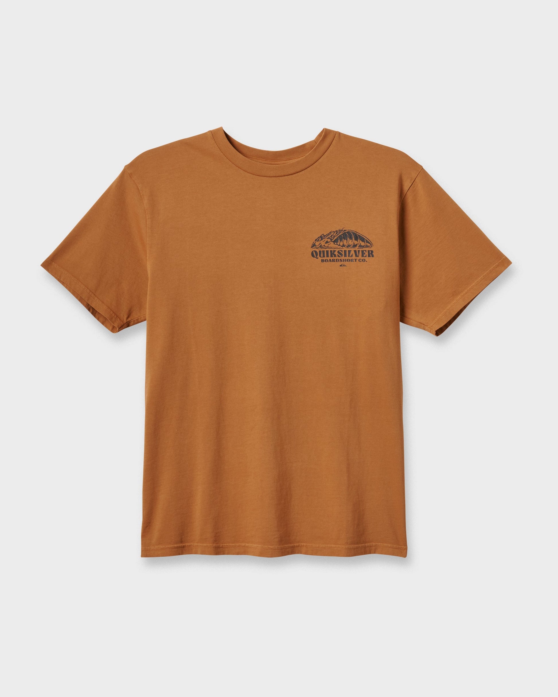 Quick Silver Going Leftpigment Dye T-Shirt - Almond