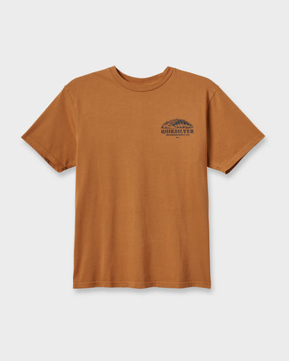 Quick Silver Going Leftpigment Dye T-Shirt - Almond