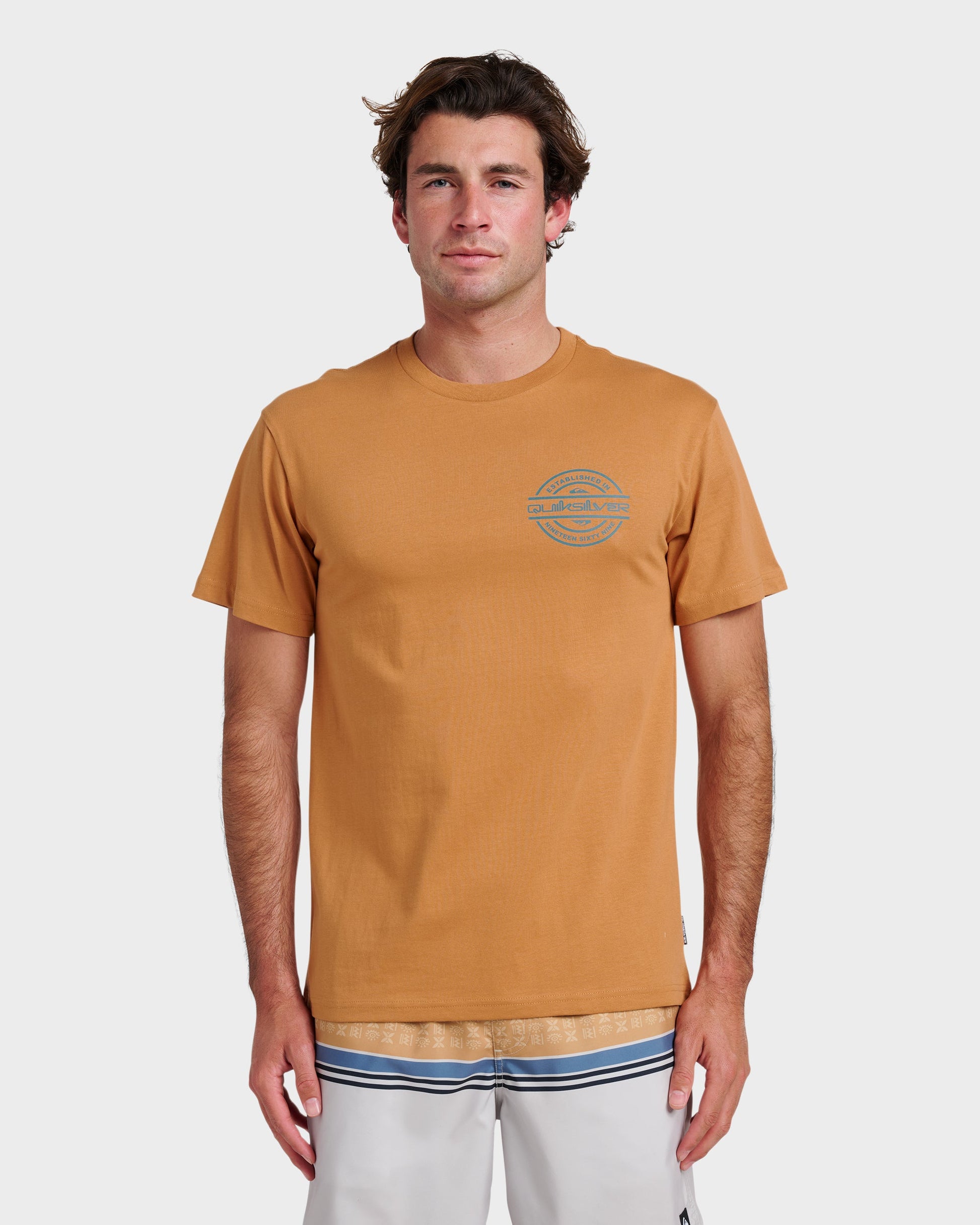 Quick Silver Mirrored Classic T-shirt - Almond