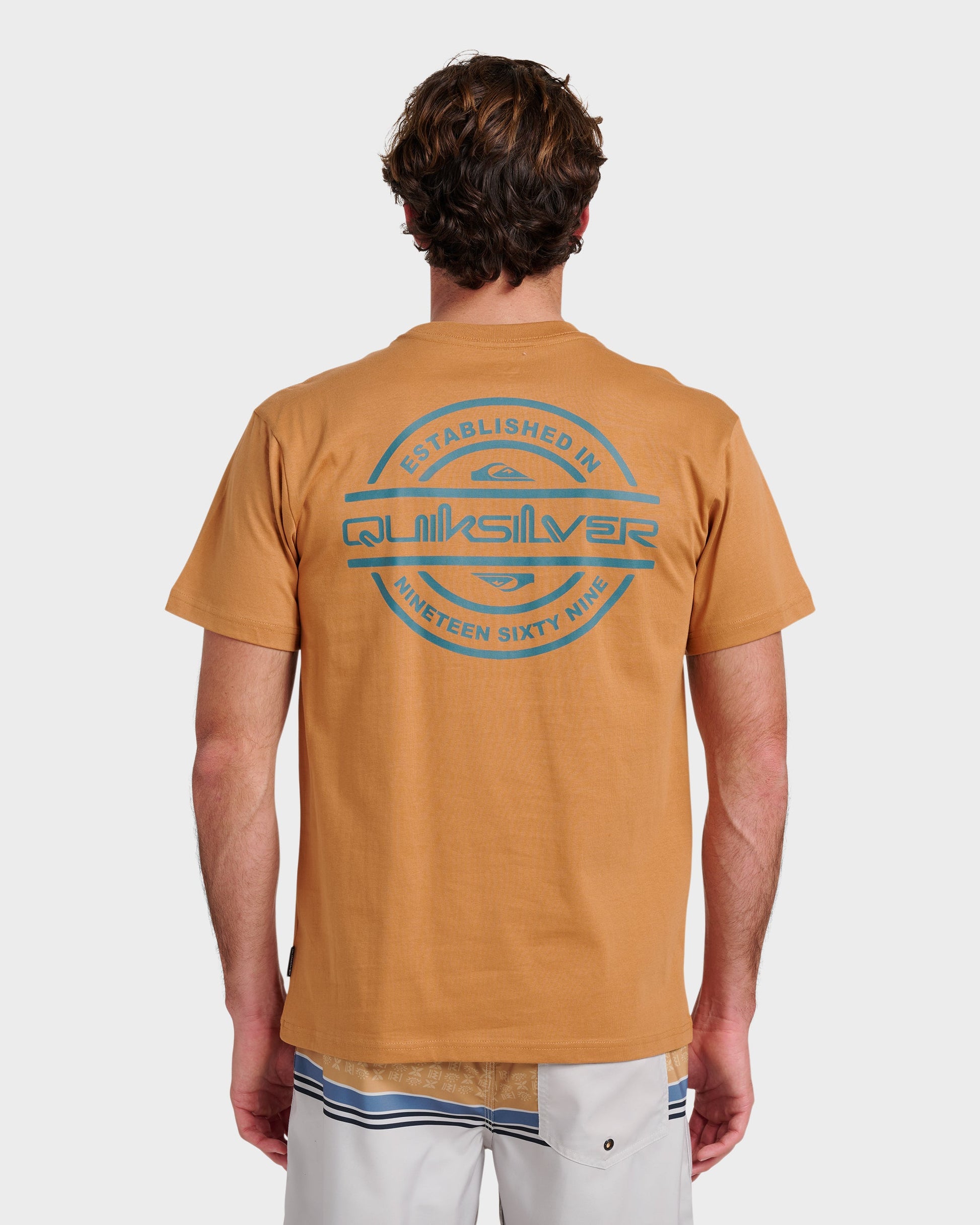Quick Silver Mirrored Classic T-shirt - Almond
