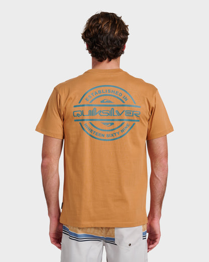 Quick Silver Mirrored Classic T-shirt - Almond