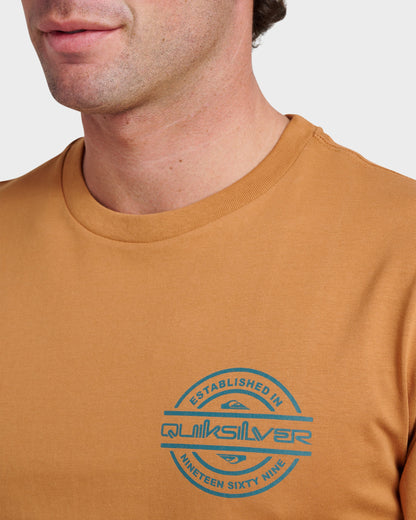 Quick Silver Mirrored Classic T-shirt - Almond