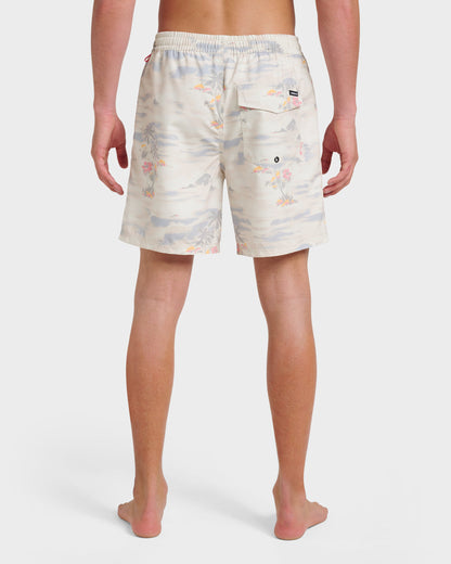 Quick Silver Everyday Tropical Surf 17" Swim Trunks - Moonstruck
