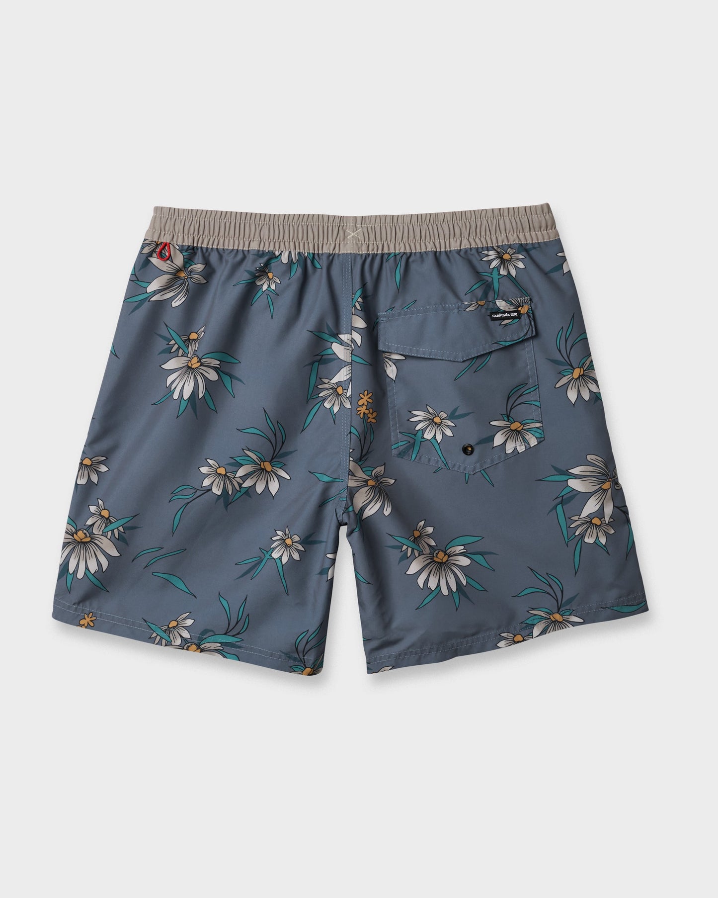 Quick Silver Everyday Coastal Flora 17" Swim Trunks - China Blue