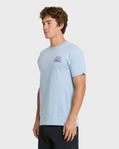 Quick Silver Ca Peelers T-Shirt - Ashley Blue