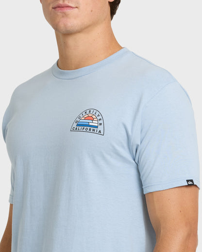 Quick Silver Ca Peelers T-Shirt - Ashley Blue