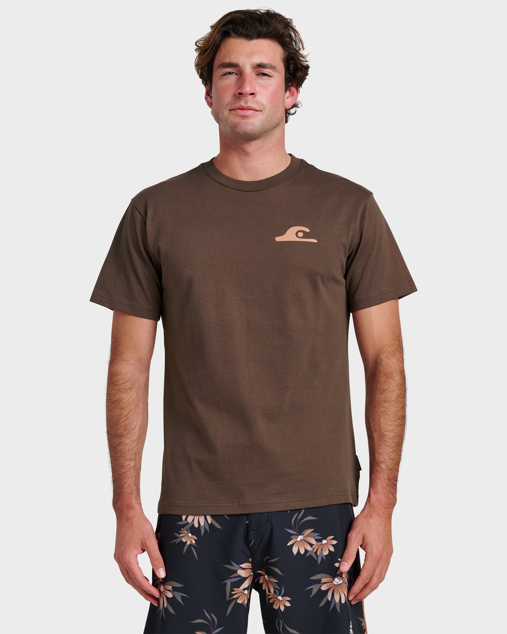 Quick Silver Primitive Scripture Classic T-shirt - Chocolate Brown