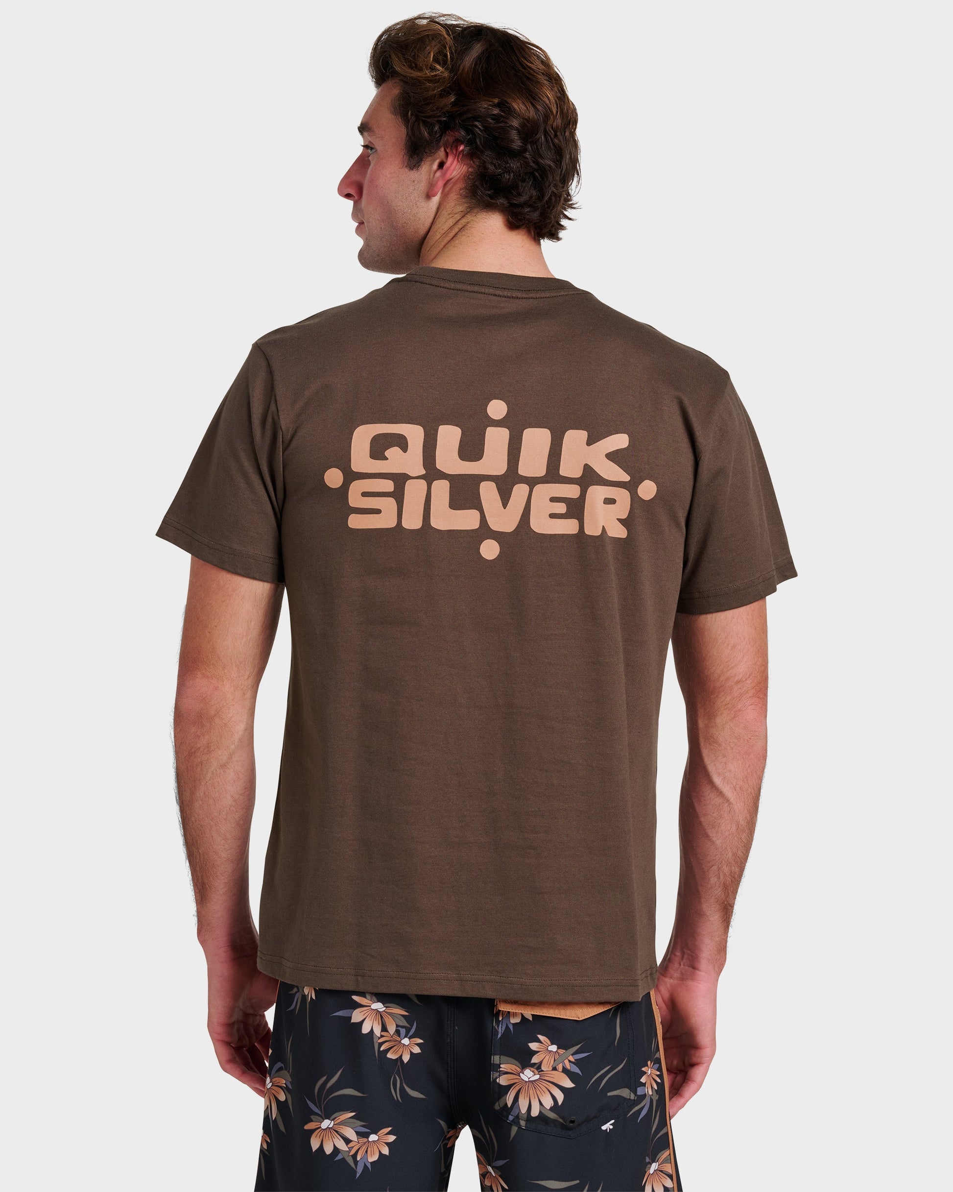 Quick Silver Primitive Scripture Classic T-shirt - Chocolate Brown