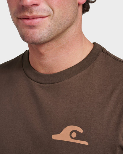 Quick Silver Primitive Scripture Classic T-shirt - Chocolate Brown