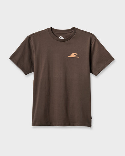 Quick Silver Primitive Scripture Classic T-shirt - Chocolate Brown