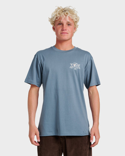 Quick Silver Floral Needs Classic T-shirt - China Blue