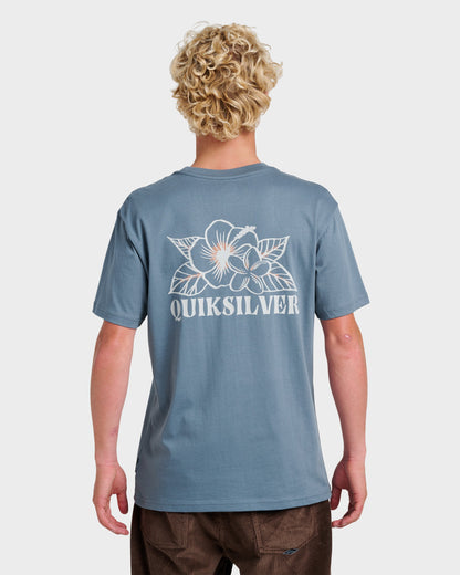 Quick Silver Floral Needs Classic T-shirt - China Blue