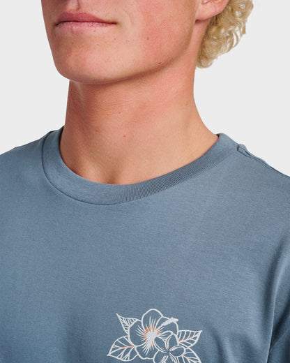 Quick Silver Floral Needs Classic T-shirt - China Blue