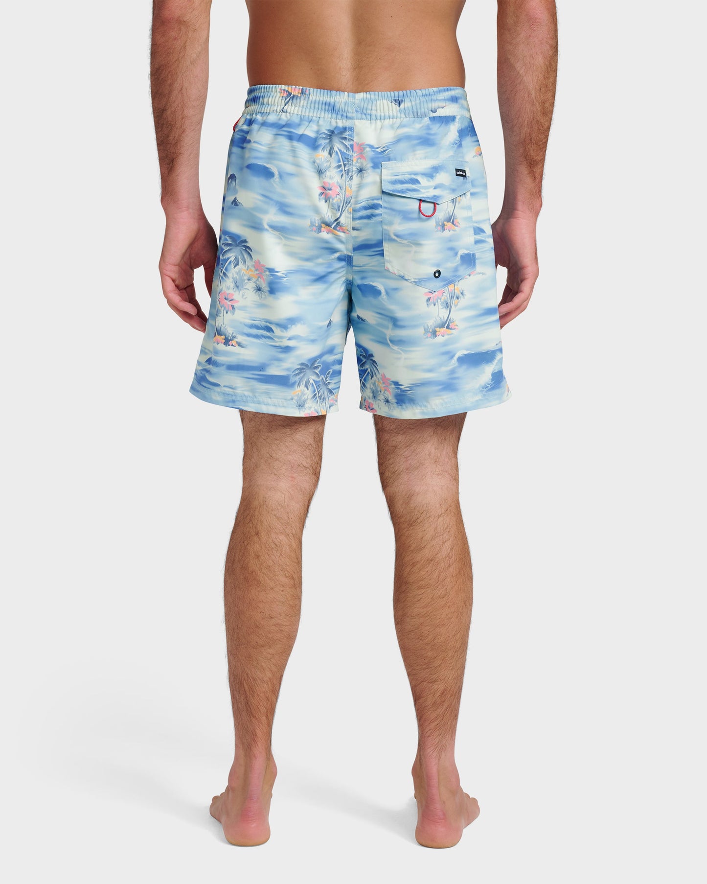Quick Silver Everyday Tropical Surf 17" Swim Trunks - Total Eclipse