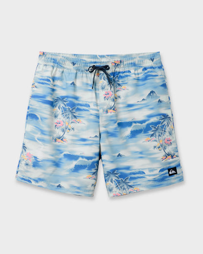 Quick Silver Everyday Tropical Surf 17" Swim Trunks - Total Eclipse