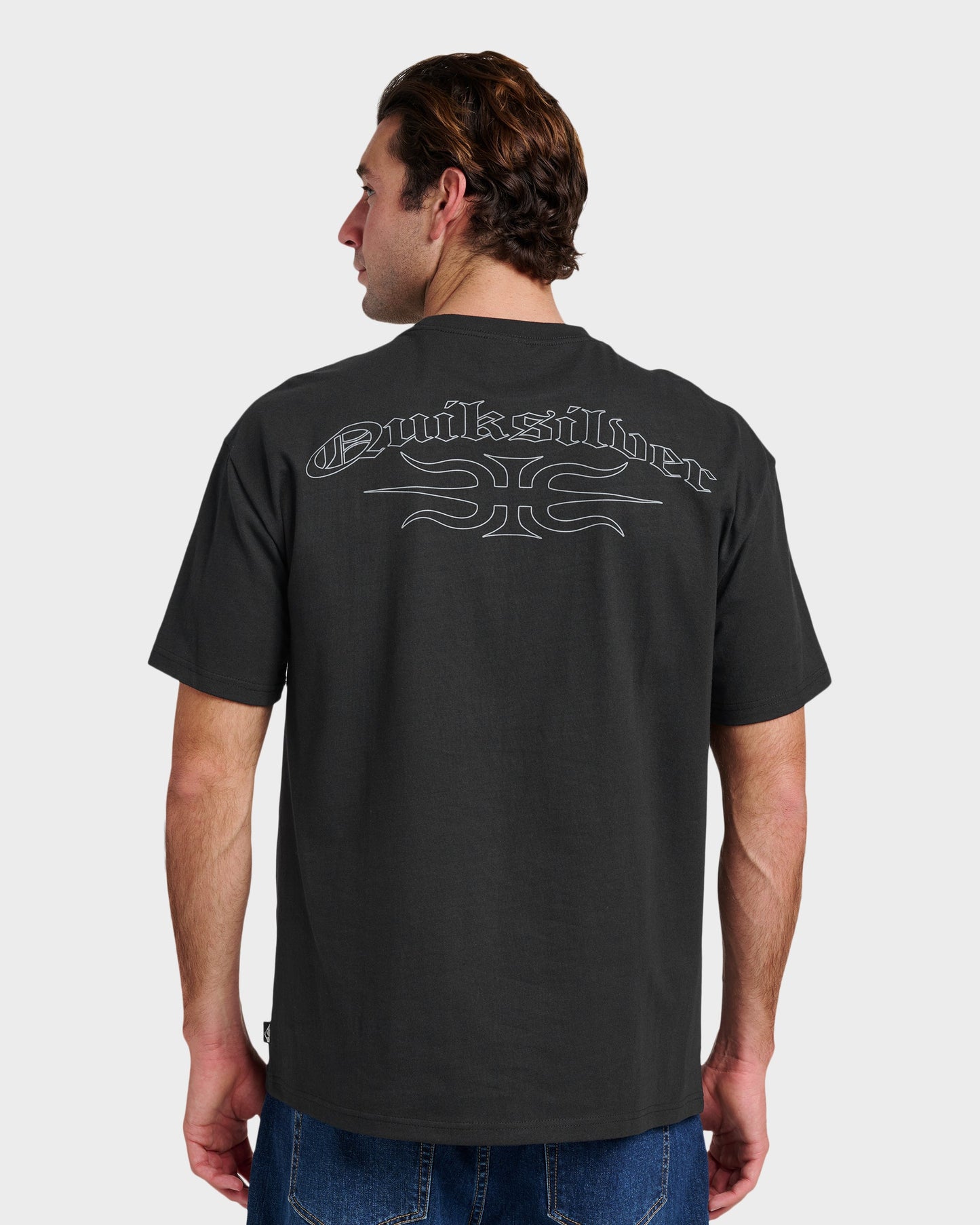 Quick Silver Stretch Tribal Mercury T-Shirt - Black