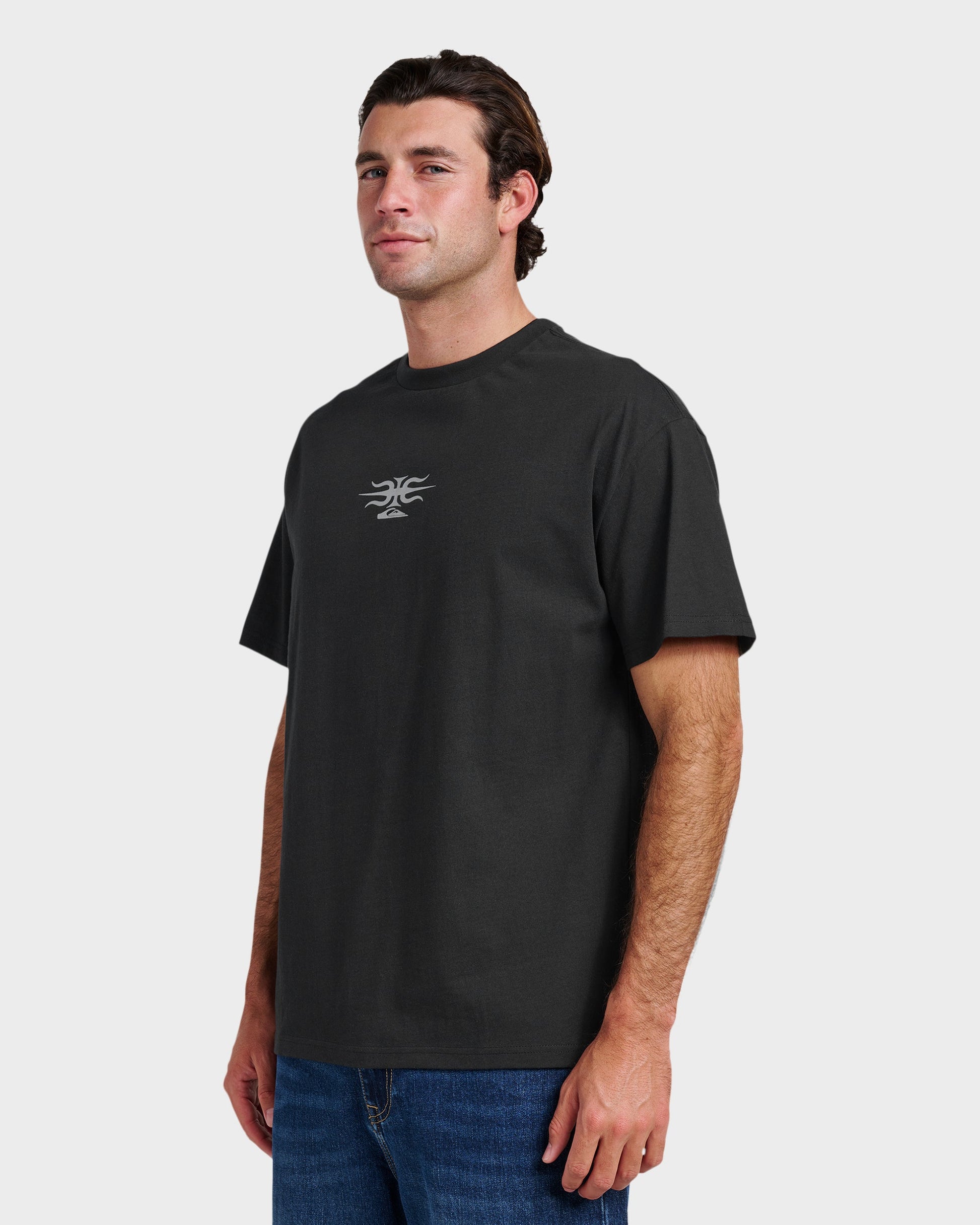 Quick Silver Stretch Tribal Mercury T-Shirt - Black