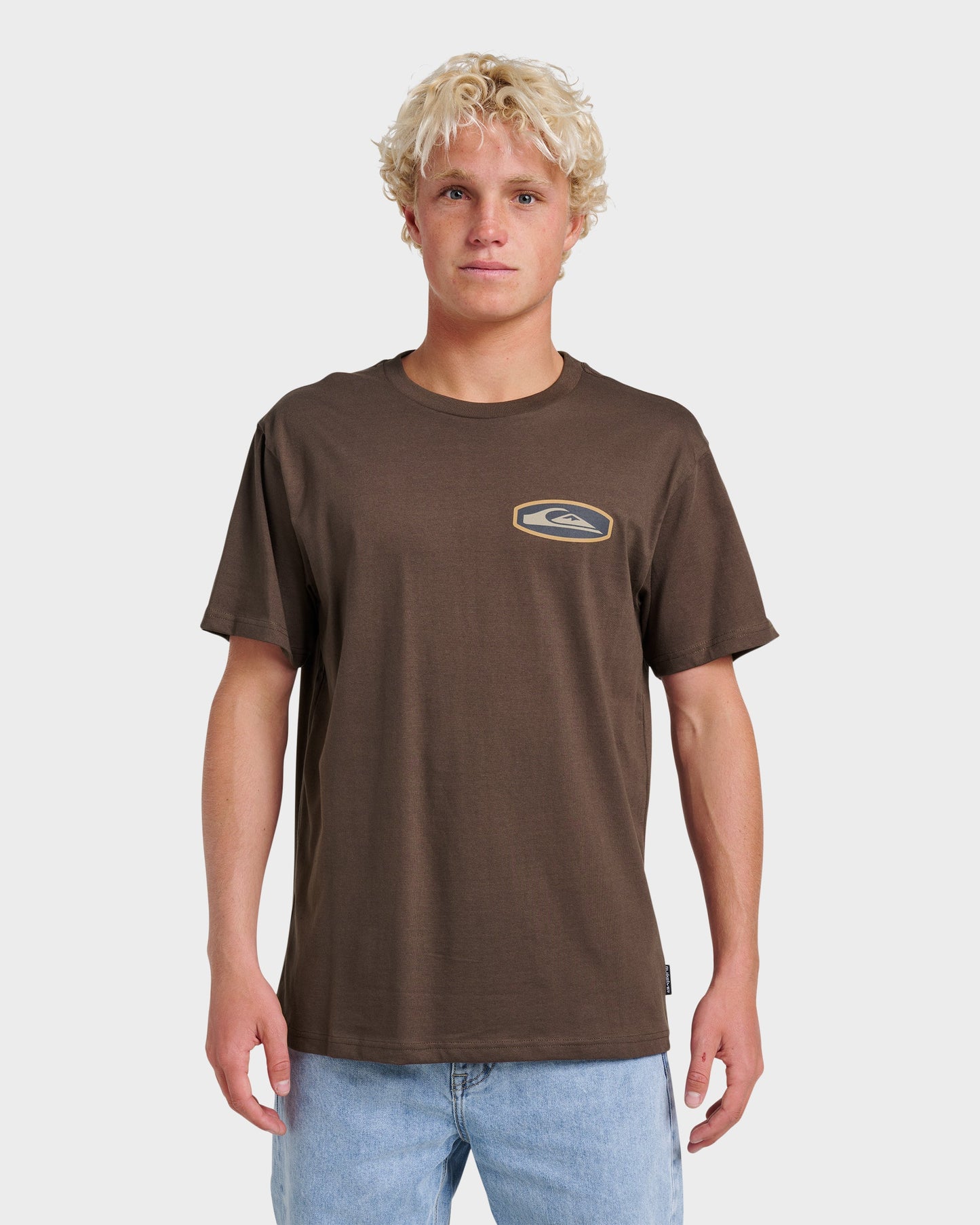 Quick Silver Stadium Emblem Classic T-shirt - Chocolate Brown
