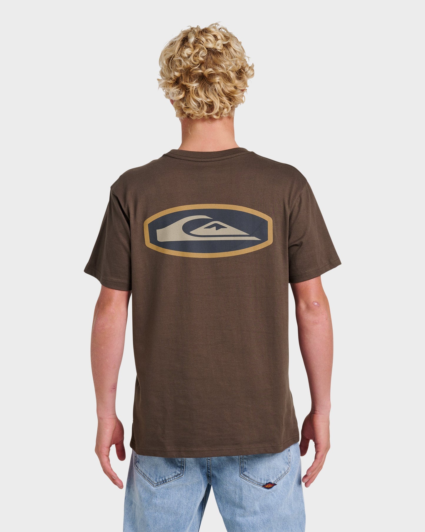 Quick Silver Stadium Emblem Classic T-shirt - Chocolate Brown