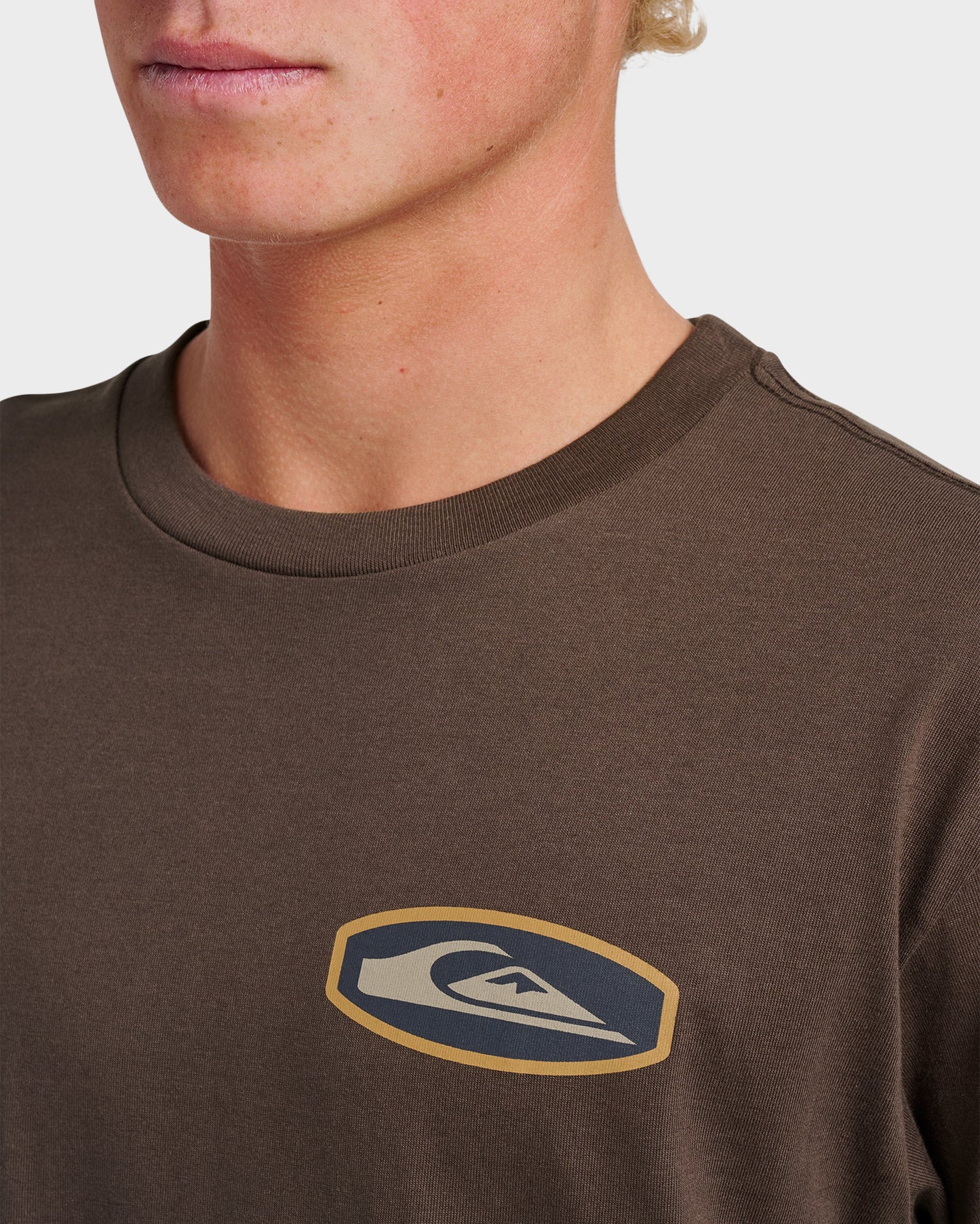 Quick Silver Stadium Emblem Classic T-shirt - Chocolate Brown
