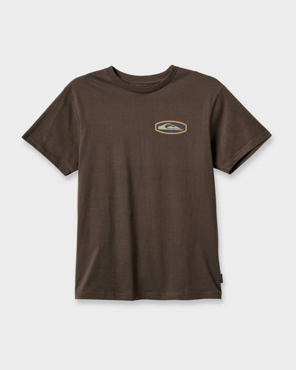 Quick Silver Stadium Emblem Classic T-shirt - Chocolate Brown