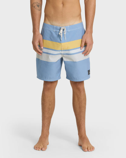 Quick Silver Original Straight Leg 18" Boardshorts - Ashley Blue