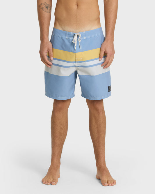 Quick Silver Original Straight Leg 18" Boardshorts - Ashley Blue
