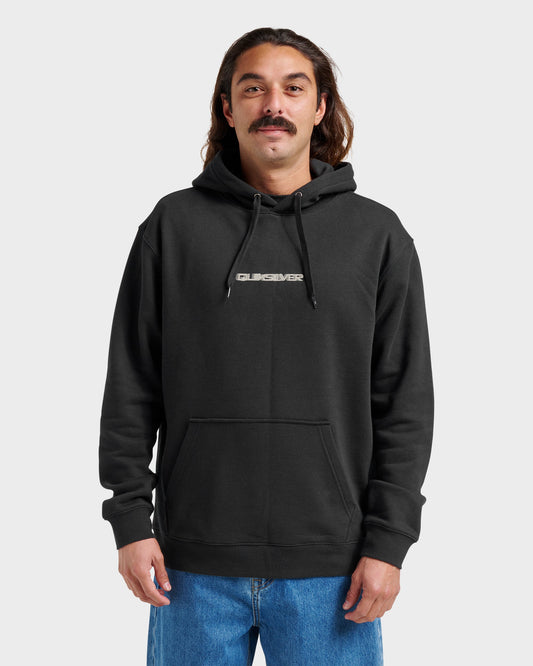 Quick Silver Graphic Hoodie - Black Onyx