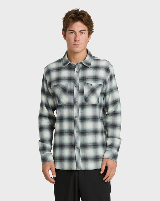 Quick Silver Terrace Stretch Flannel Shirt - Moonstruck