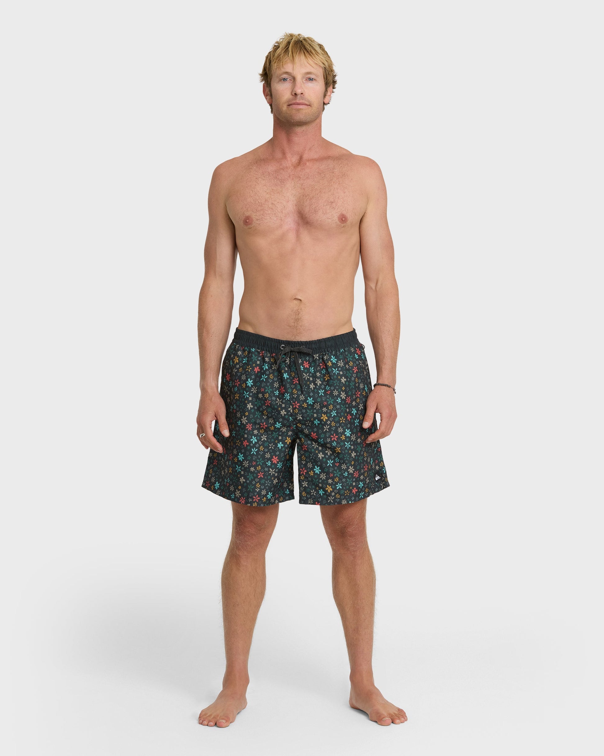 Quick Silver Everyday Ditsy Floral Swim Trunks - Black