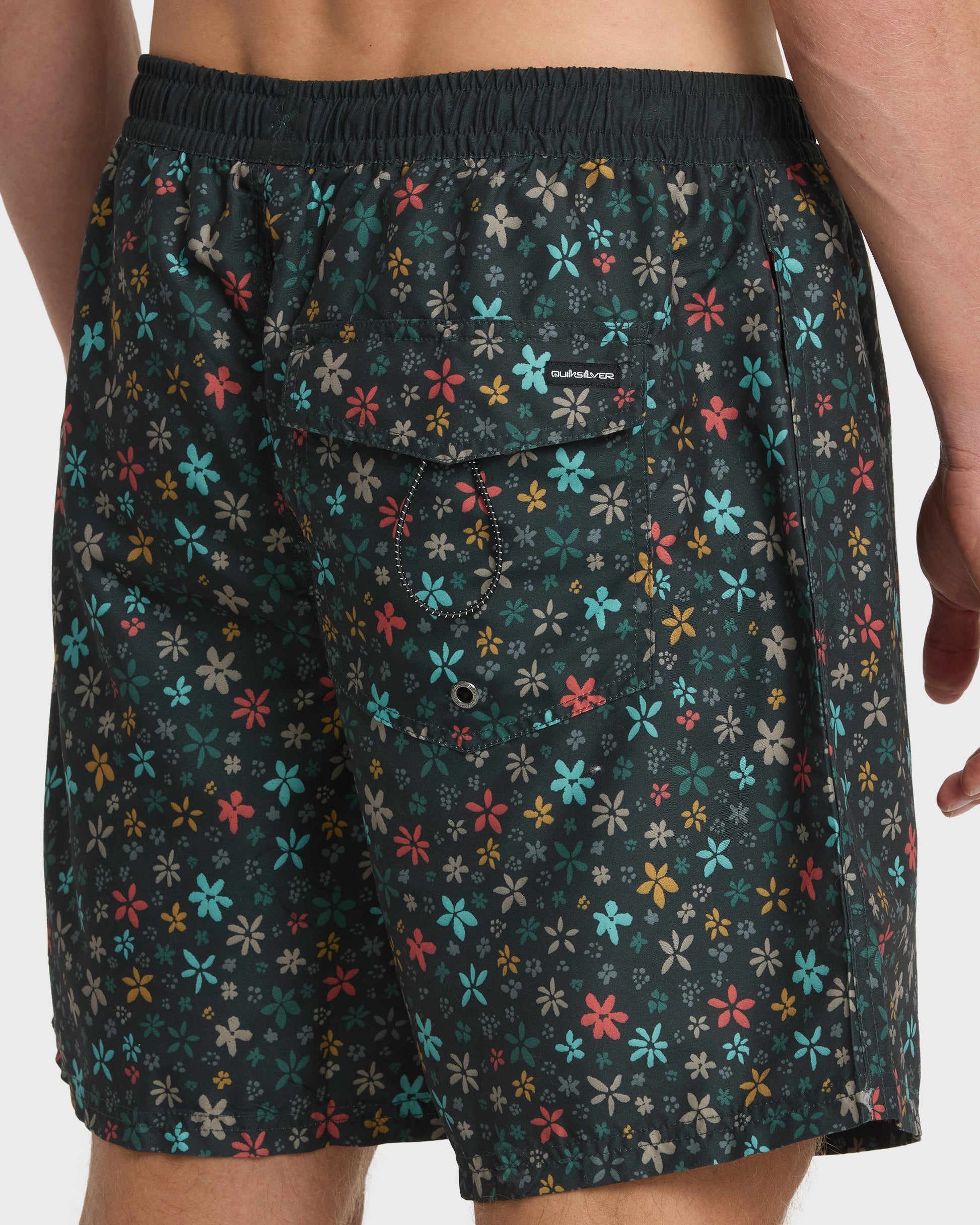 Quick Silver Everyday Ditsy Floral Swim Trunks - Black