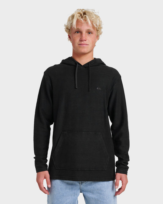 Quick Silver Alamitos Long Sleeve Hooded Top - Black
