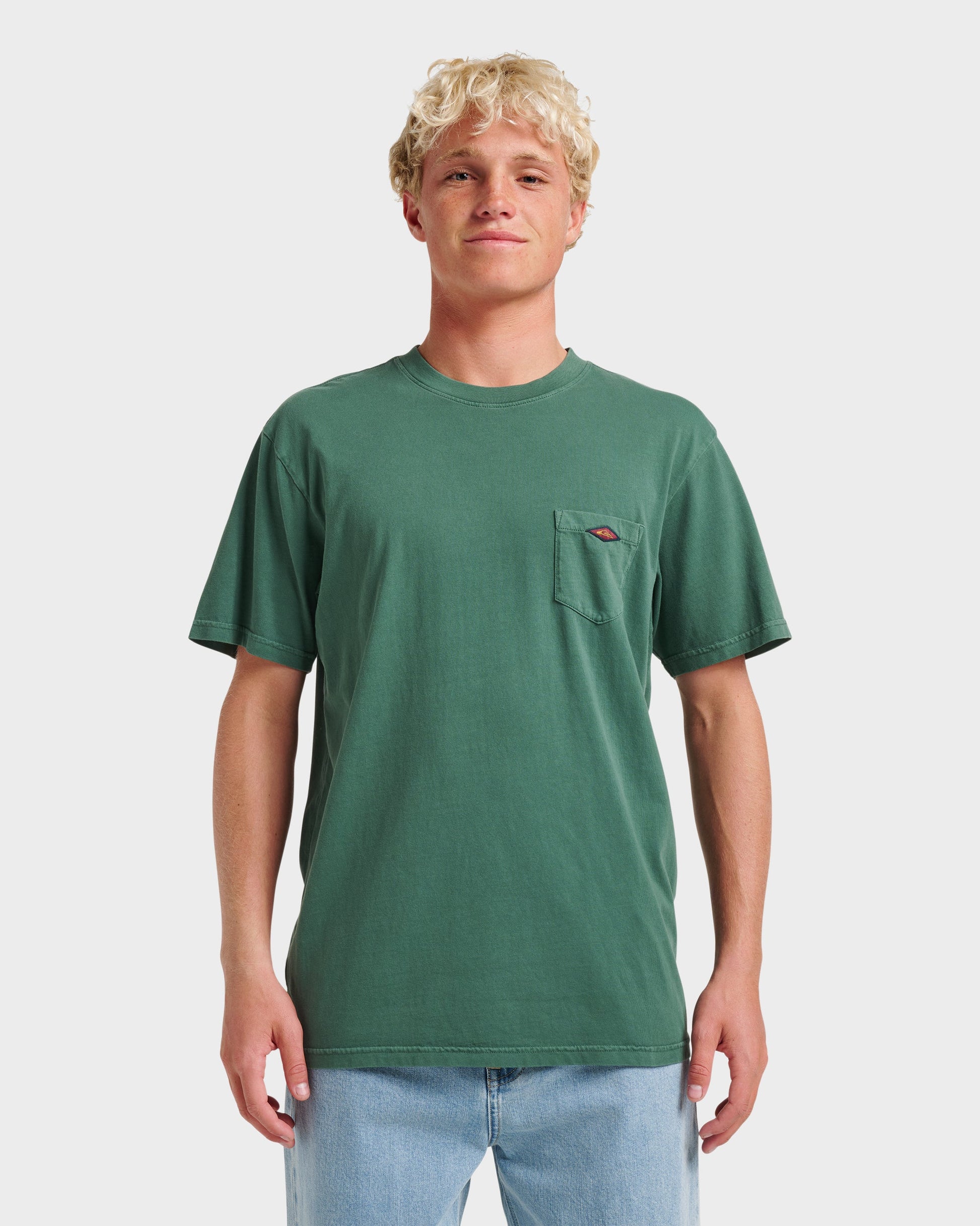 Quick Silver Saltwater Pocket Tee - Trekking Green