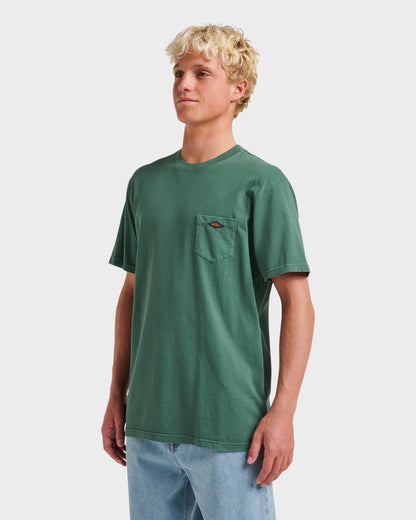 Quick Silver Saltwater Pocket Tee - Trekking Green