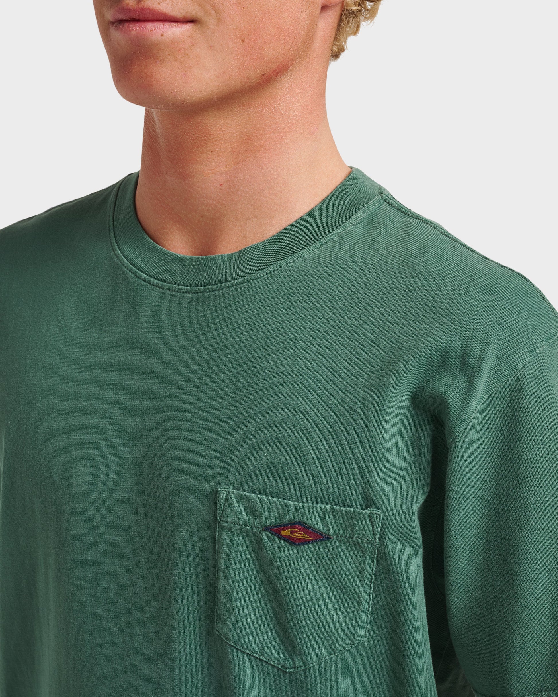 Quick Silver Saltwater Pocket Tee - Trekking Green