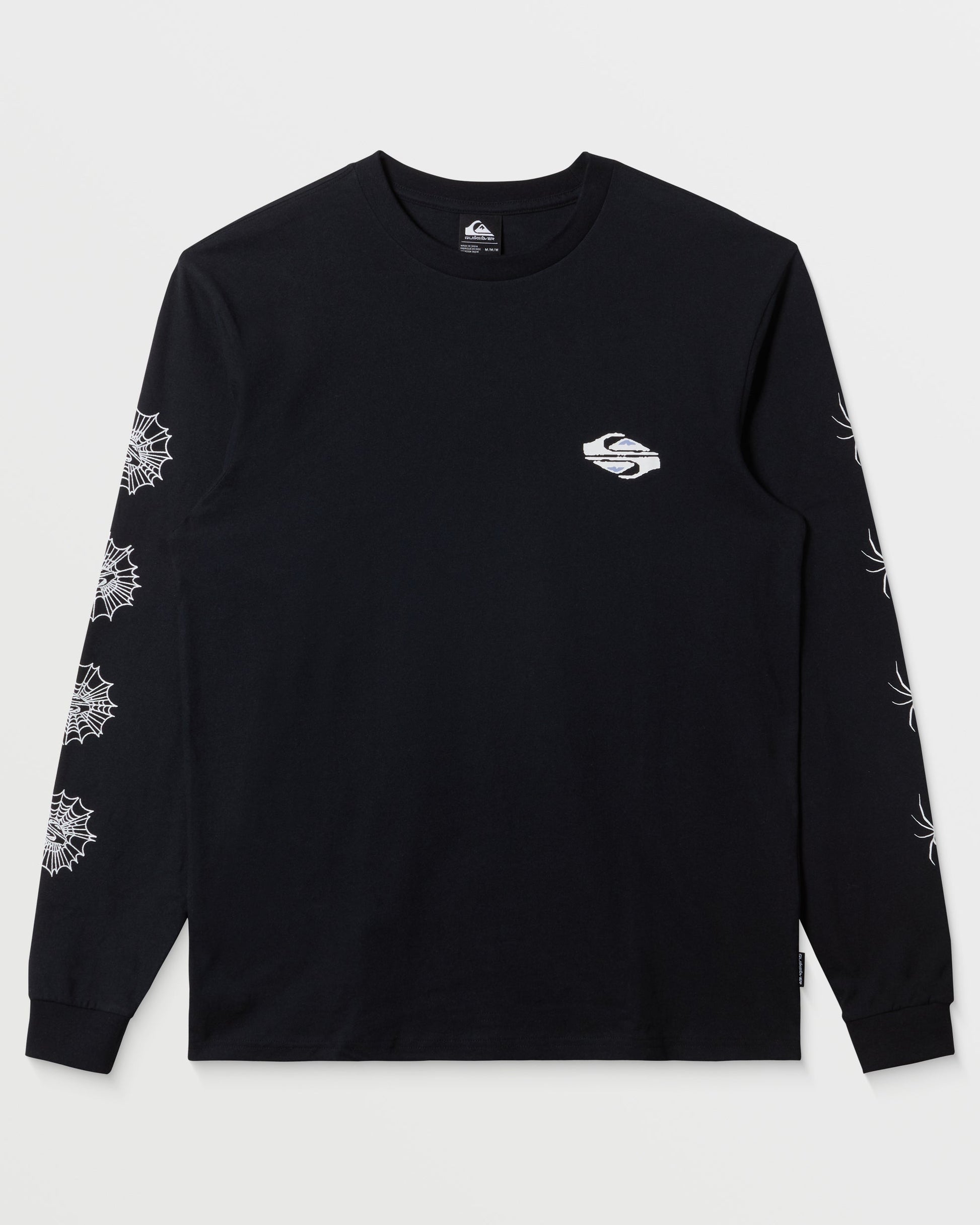 Quick Silver Webbed Long Sleeve T-Shirt - Black