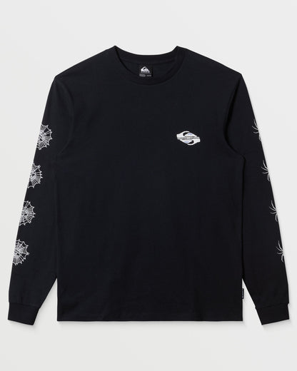 Quick Silver Webbed Long Sleeve T-Shirt - Black