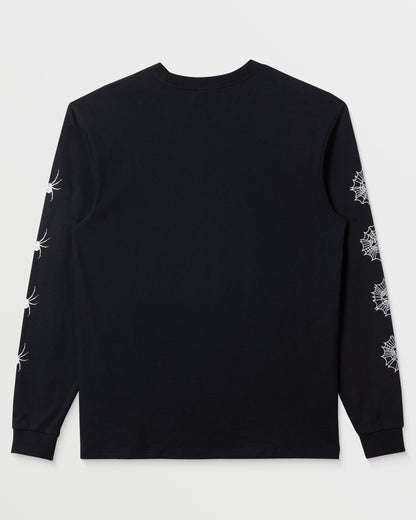 Quick Silver Webbed Long Sleeve T-Shirt - Black