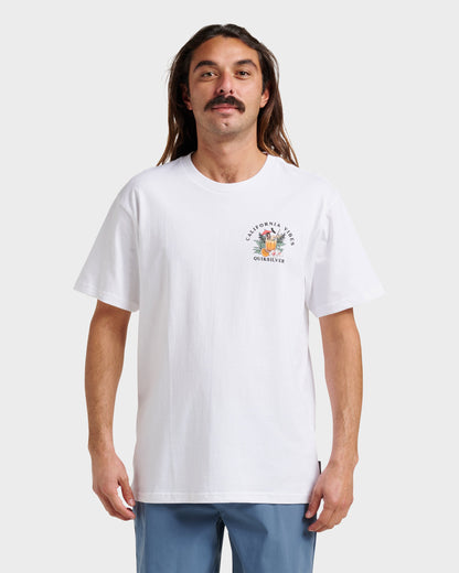 Quick Silver Ca California Vibes Classic T-shirt - White