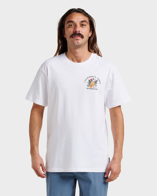 Quick Silver Ca California Vibes Classic T-shirt - White
