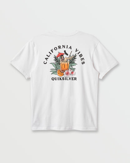 Quick Silver Ca California Vibes Classic T-shirt - White