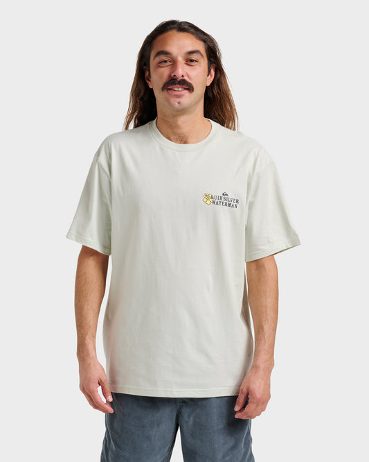 Quick Silver Waterman Aloha Sunset Classic T-shirt - Smoke