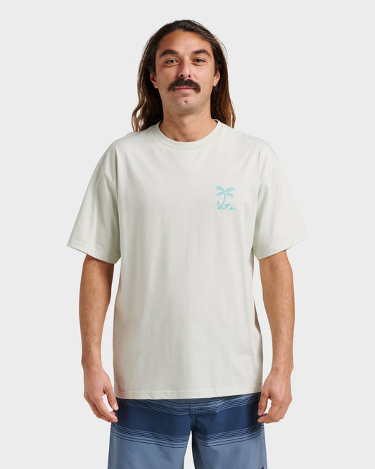 Quick Silver Waterman Back Band Classic T-shirt - Smoke