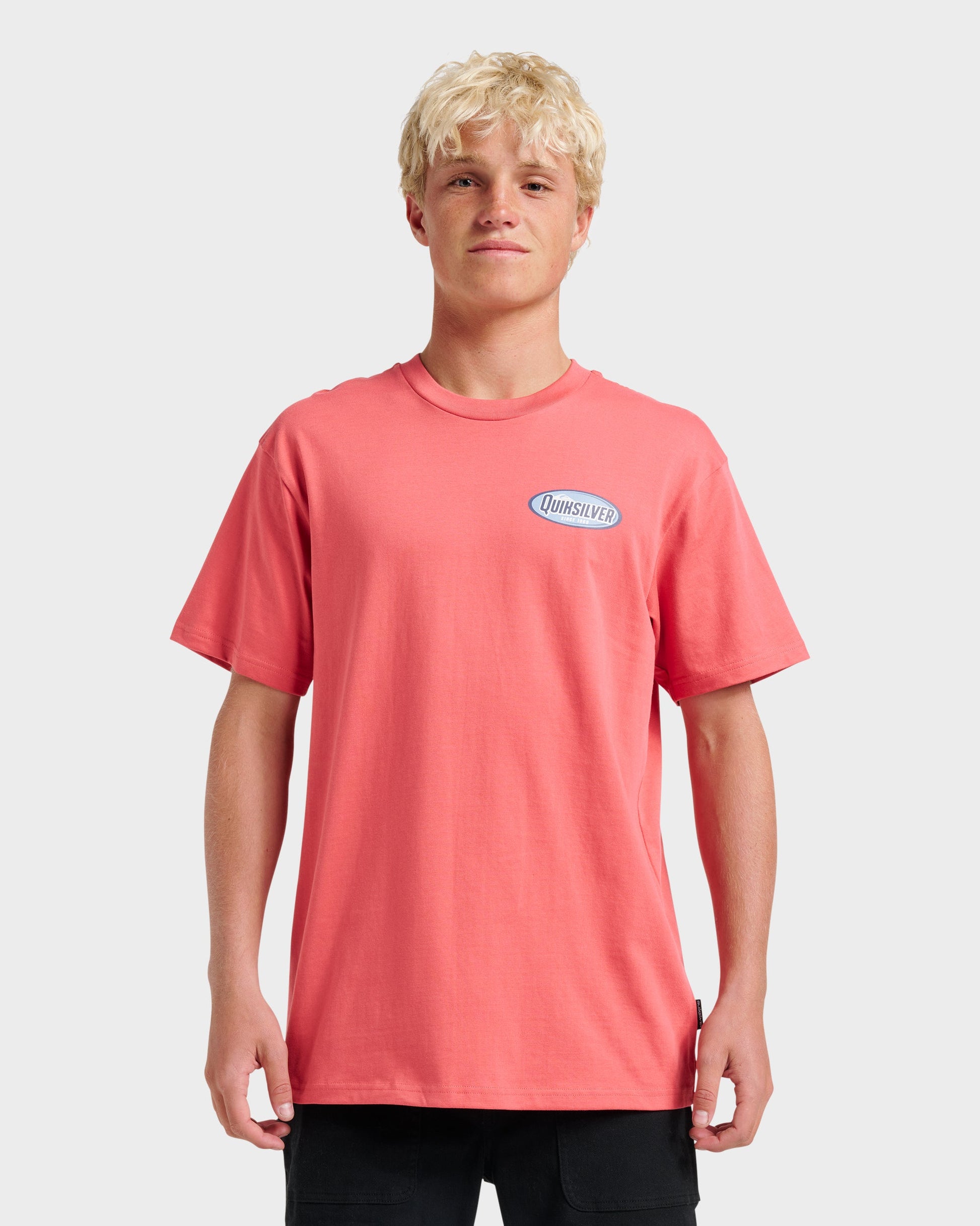Quick Silver Cresent Speed Classic T-shirt - Mineral Red