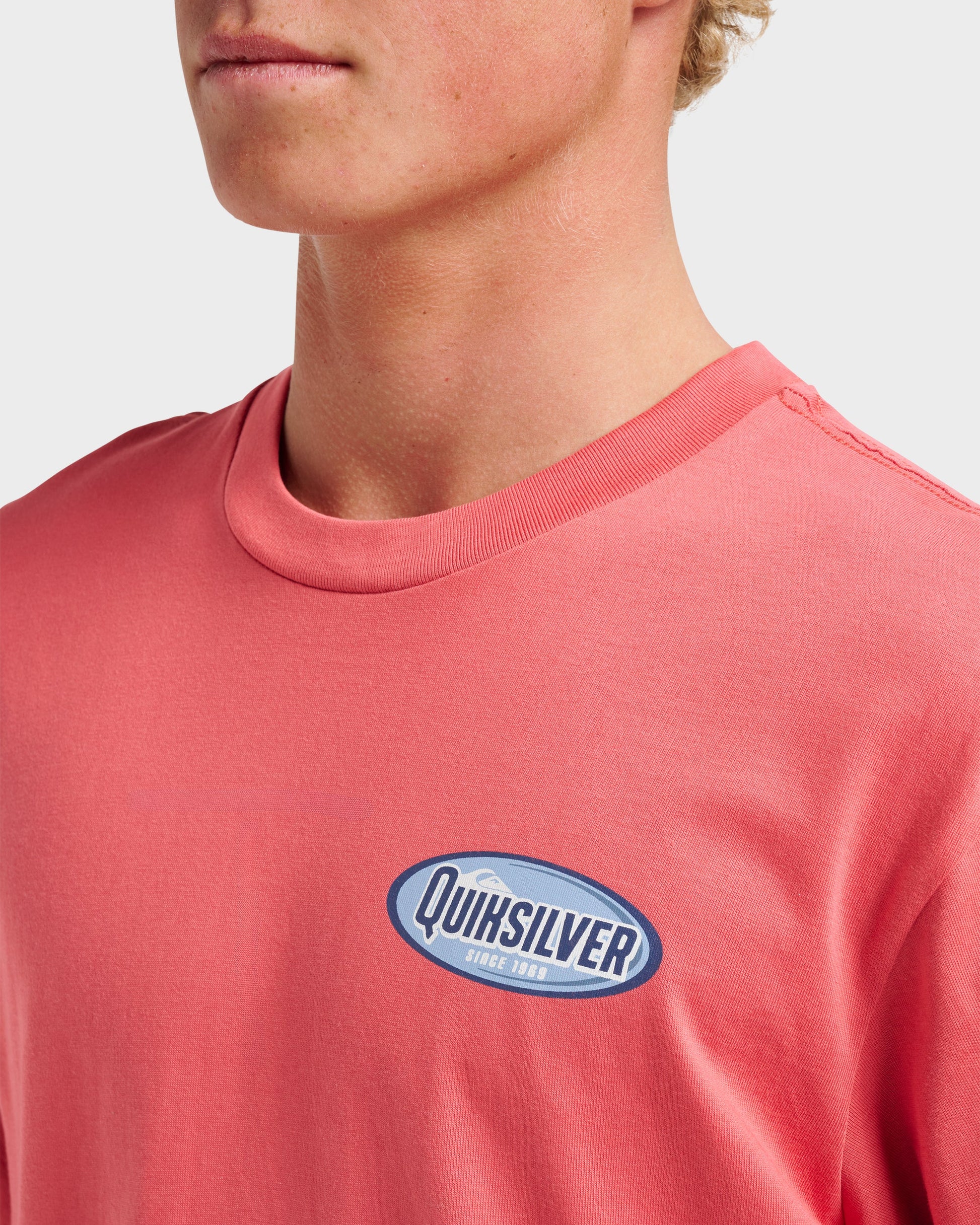 Quick Silver Cresent Speed Classic T-shirt - Mineral Red
