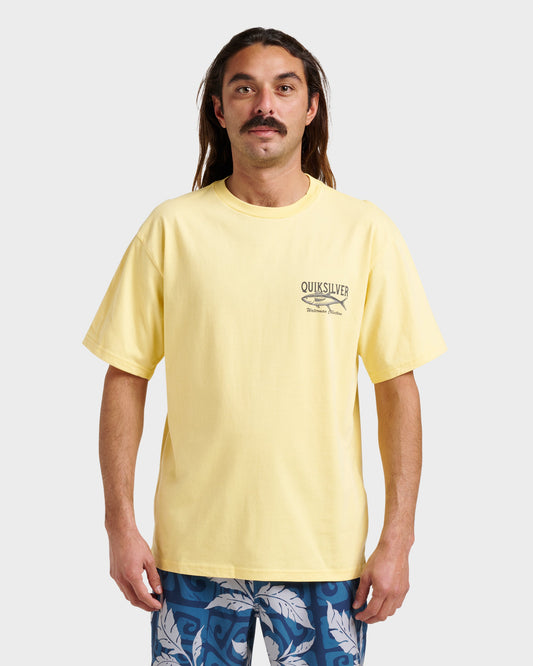 Quick Silver Waterman Deep Waters Classic T-shirt - Dusky Citron