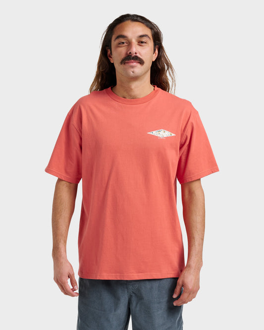 Quick Silver Waterman Diamond Classic T-shirt - Hot Sauce
