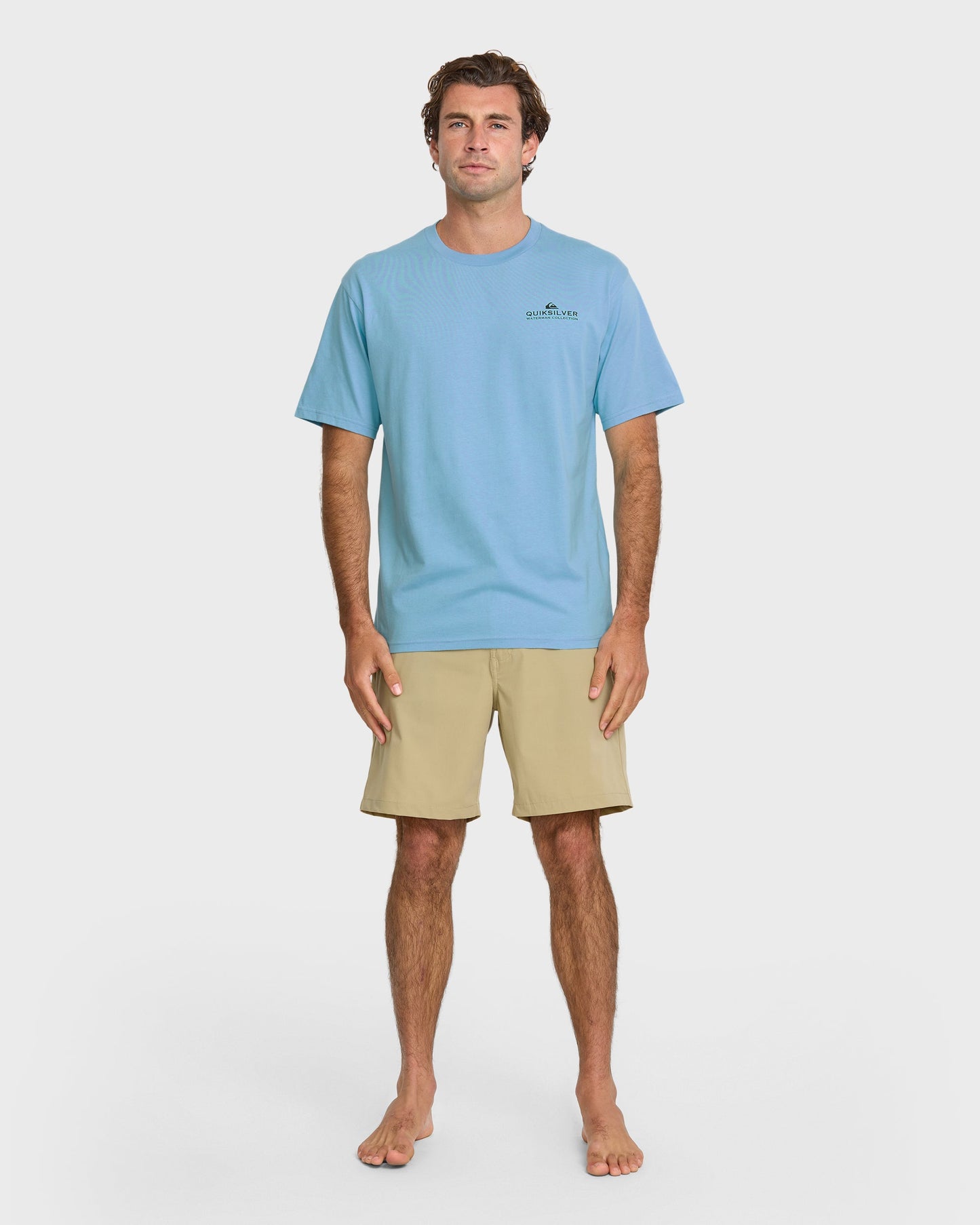 Quick Silver Waterman Fishing Trip Classic T-shirt - Cali Blue