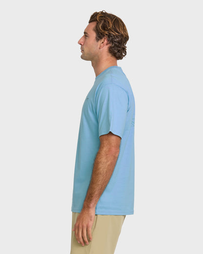 Quick Silver Waterman Fishing Trip Classic T-shirt - Cali Blue